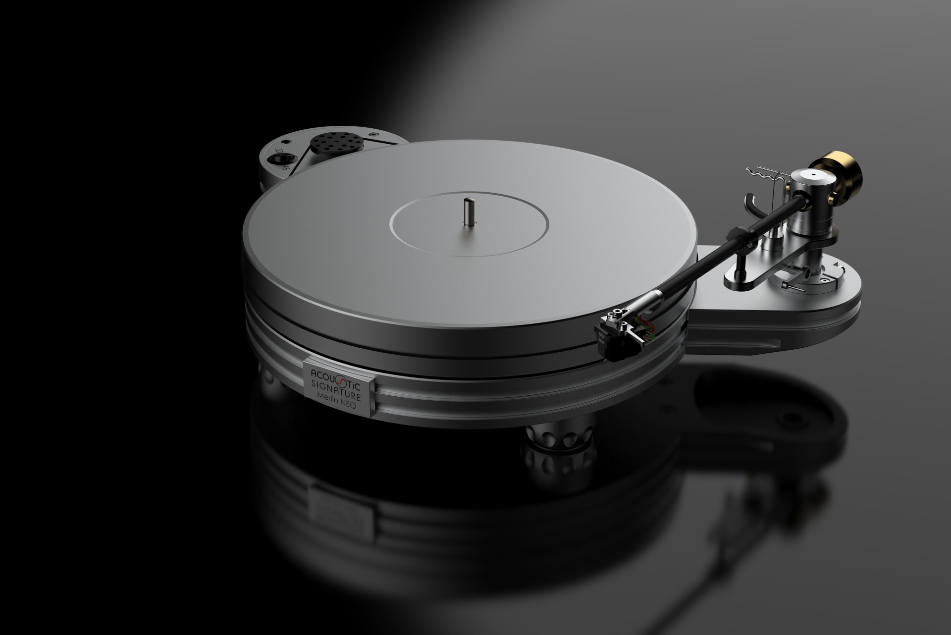Новый проигрыватель "винила" Acoustic Signature Merlin NEO с установленным тонрамом TA-500 NEO и головокй звукоснимателя